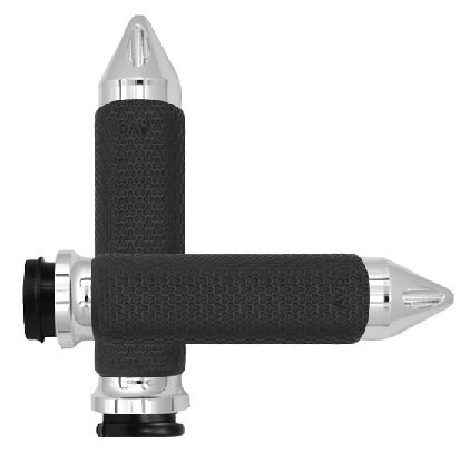 AVON GRIPS MF-63-CH-FLY-SP Grips - Memory Foam - Small - Spike - TBW - Chrome