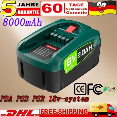 8.0Ah Li-Ion 18V Akku für P4A Gardena PBA PSB PSR GLORIA 18v-system Werkzeugakku