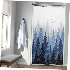 Stall 36 x 72 Inches Tree RV Shower Curtains for 36"W x 72"L Pack of 1 Blue