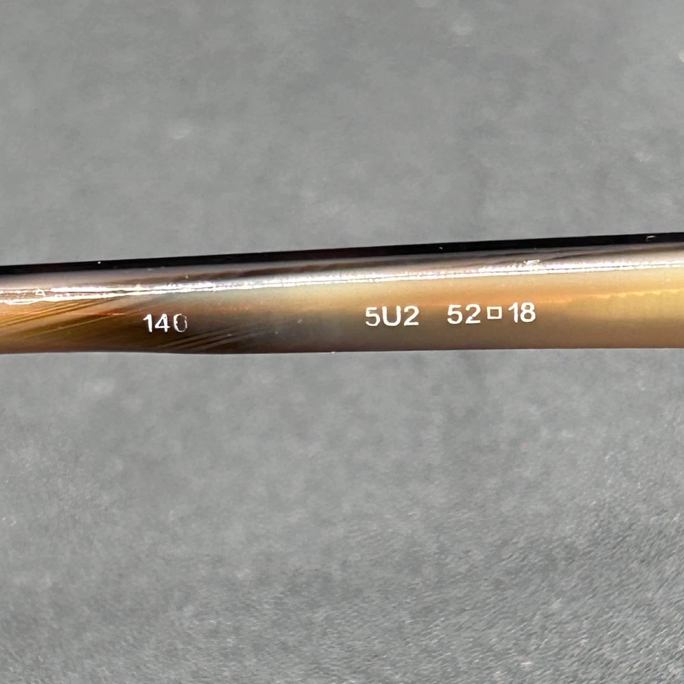 Gucci 5U2 очки ОПРАВА коричневый черепаха 52-18-140 Италии б/у - Изображение 4 из 4