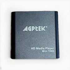 AGBTEK - Mini HD Media Player 1080 - Black - NO REMOTE