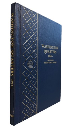 Whitman Coin Album #9588 Quarters 1965 W/ Proofs 2 Pages Details* 319