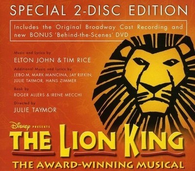The Lion King - Special Audio CD & DVD Edition - New & Sealed