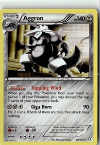Aggron 80/124 Dragons Exalted Holo Rare