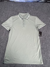FLX Polo Shirt Men Small Green URBAN/COMMUTER Collared Stretch Golf