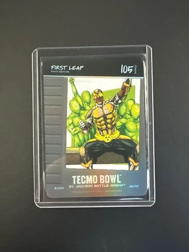 First Leap Tecmo Bowl Bo Jackson Battle Arena 105 Glow BO250 Blow On It