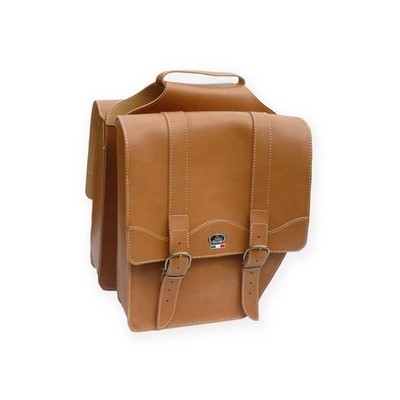 MONTEGRAPPA SIDE BAGS TO THE LUGGAGE RACK LEATHER BROWN LEATHER