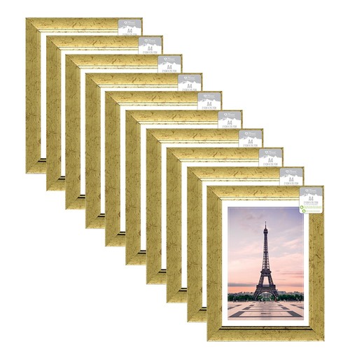 A4 Glass Certificate Photo Picture Frame Opera Gold Home Office Decor BULK BUY - Picture 15 of 20