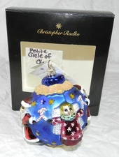Lot #30- Christopher Radko Ornament - Petite Circle of Cheer w/ box + tag