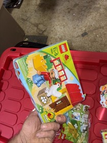 LEGO DUPLO: Chicken Coop (5644)  Egg Brick, Figure, Chicken Coop New Lot Of 5 #2