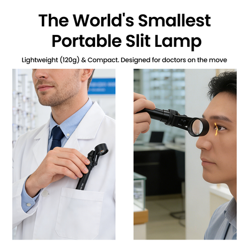 Apparecchiatura oftalmica portatile portatile lampada a fessura LED microscopio S150 - Foto 10 di 11