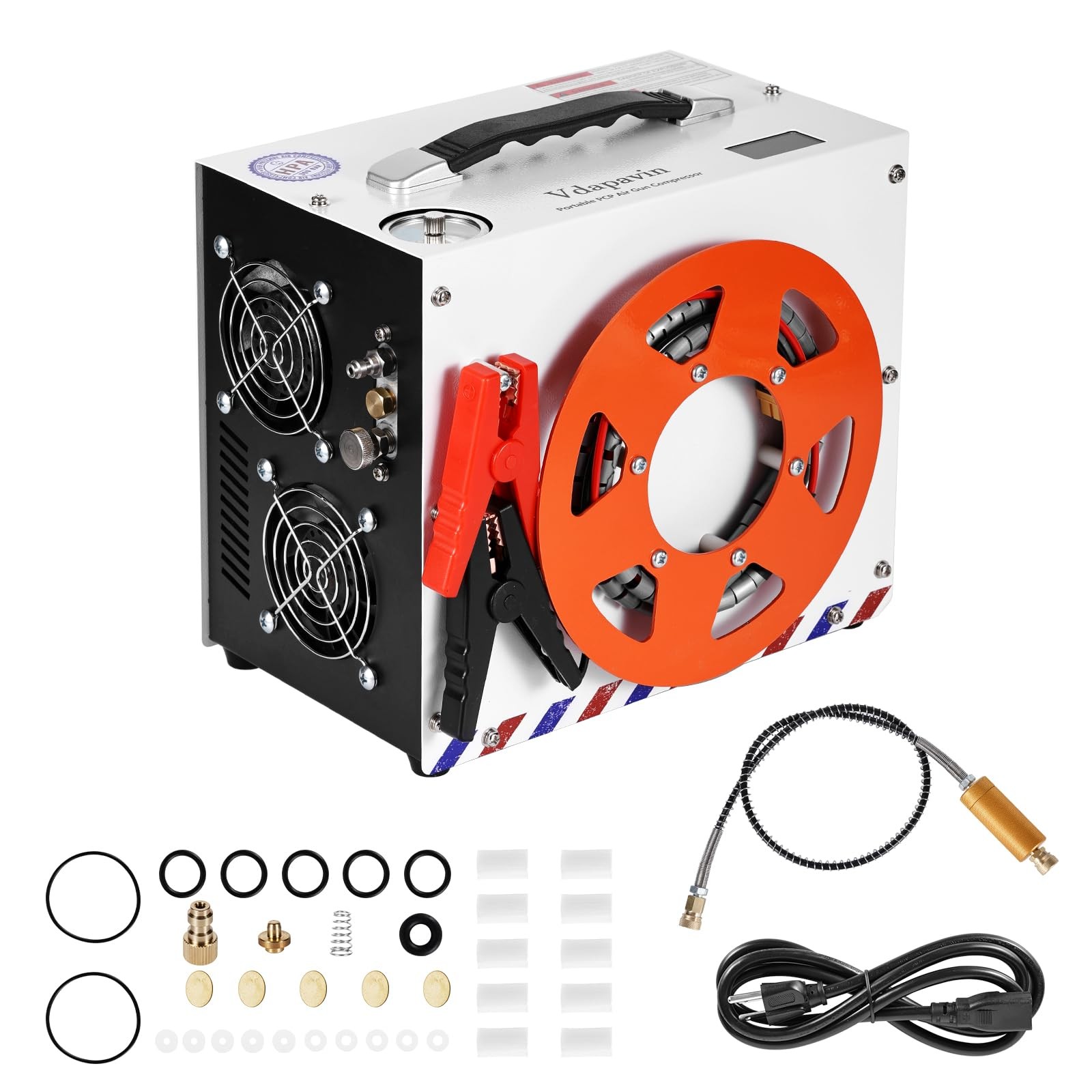 PCP Air Compressor，4500 psi / 300 bar - Auto-Shutdown Compressor, Dual Power ...