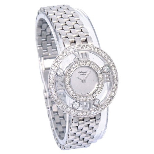 Chopard Happy Diamonds Ref.20/5221 Quartz Watch 18KWG Diamond 166976