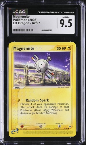 Magnemite graded CGC 9.5 for sale on eBay