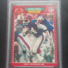 1989 Pro Set Thurman Thomas #32 Buffalo Bills Rookie Base PSA 5