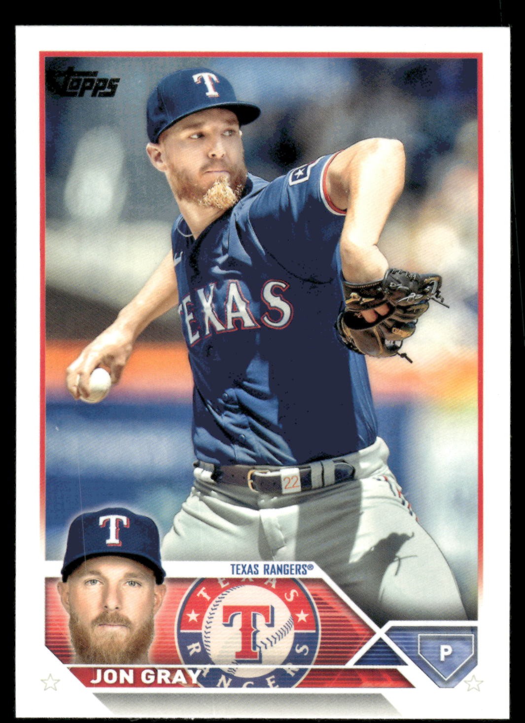 2023 Topps #73 Jon Gray MLB Baseball Texas Rangers Card