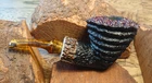 NEU KALMAR GERMANY HANDMADE Chubby Halfbent Dublin 9mm Pfeife Stag