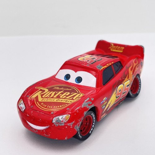 Disney Pixar Cars Lightning McQueen Diecast Spielzeugauto Mattel 1:55 rot rost-eze 95 - Bild 1 von 10
