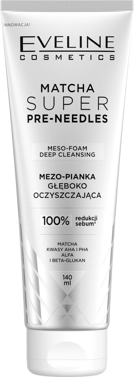 Eveline Matcha Super Pre Needles Deep Cleansing Meso Foam 140ml