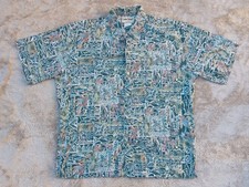 Cooke Street Honolulu Vintage Aloha Shirt  Made In Hawaii  L
