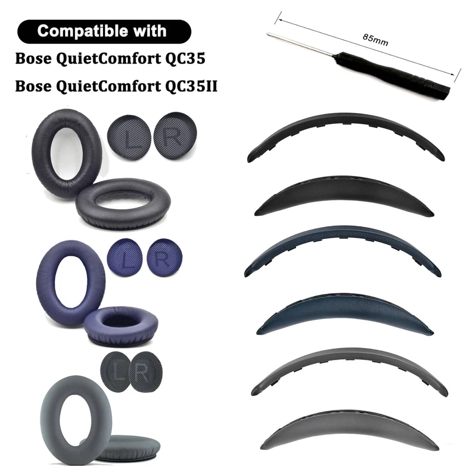 Diadema de repuesto para auriculares Bose QuietComfort QC35 QC35II Foto 2 de 4