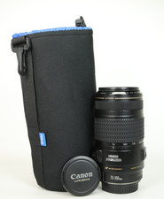 Canon EF 75-300mm Image Stabilizer IS USM F4-5.6 Zoom Lens EOS DSLR  F&R Cap