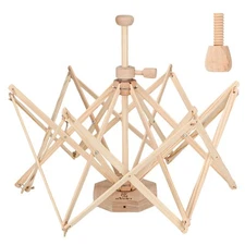 Wooden Yarn Swift - Lightweight Reverse Yarn Umbrella Swifts, Ball Swift, Ske...