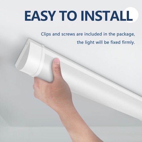 Lámpara LED para habitación húmeda lámpara de bañera lámpara de taller lámpara de techo 60/90/120/150 cm - Imagen 6 de 21