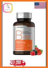 B12 Sublingual Methylcobalamin | 5000mcg | 120 Dissolvable Tablets | by Horbaach