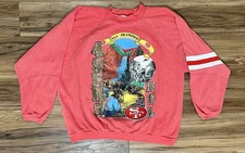 Vintage San Francisco 49ers Apex One Crewneck Sweatshirt/Gold Miners Sz XL VTG