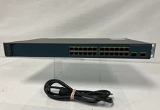 Cisco Catalyst C3560 WS-C3560V2-24PS-S 24-Port POE Switch w/ Power Cord #2