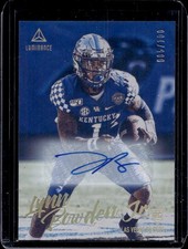 2020 Panini Luminance Lynn Bowden Jr. Gold Auto RC #/100 Raiders Rookie