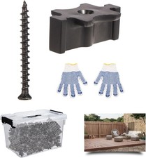 1000 Pack of Fasteners Plastic Clips for Deck Boards Hidden Deck Fasteners,Compo