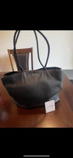 Marc Jacobs Authentic Leather Tote Handbag Shoulder Bag In Black  !!!