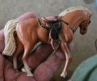 Vintage 50's Cast Lead Japan Carnival Cowboy Western Horse — photo 2