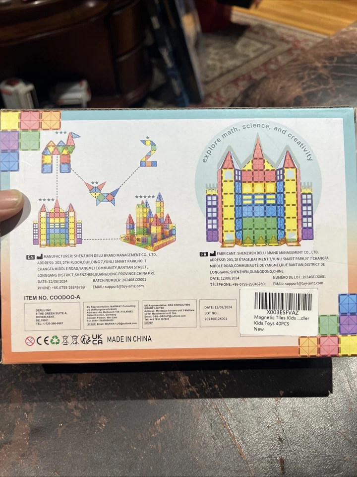 Coodoo Magnetic Building Tiles-40 Piece Set - New & Sealed - Open Ended Play - Image 2 of 4