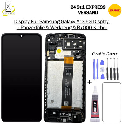 Display Für Samsung Galaxy A13 5G A136B OLED Bildschirm LCD Rahmen Schwarz