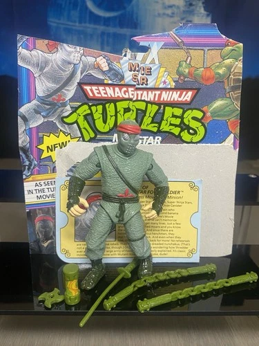 VINTAGE TMNT 1992 MOVIE STAR FOOT SOLDIER Near Complete PLAYMATES