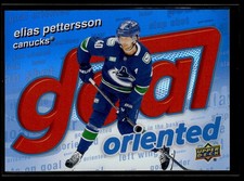 2025-26 Upper Deck Series 1 Hockey Goal Oriented #GO-10 Elias Pettersson