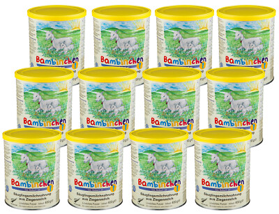 Bambinchen 1 Säuglingsnahrung, 12 Dosen, Ziegenmilch Babynahrung (37,93 /kg)