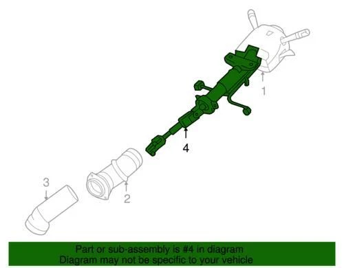 Genuine GM 2006-2016 Chevrolet Impala LT Steering Gear Coupling Shaft 19354492 - Image 3 of 3