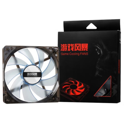 SAMA 12cm Computer Case Cooling Fan Red Matt/Blue LED (Small 3pin+Large 4pin) - Picture 10 of 10