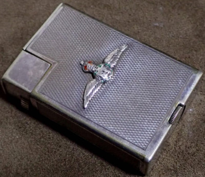 Dunhill Oil lighter Silver Royal Air Force SAVORY/Handy without box