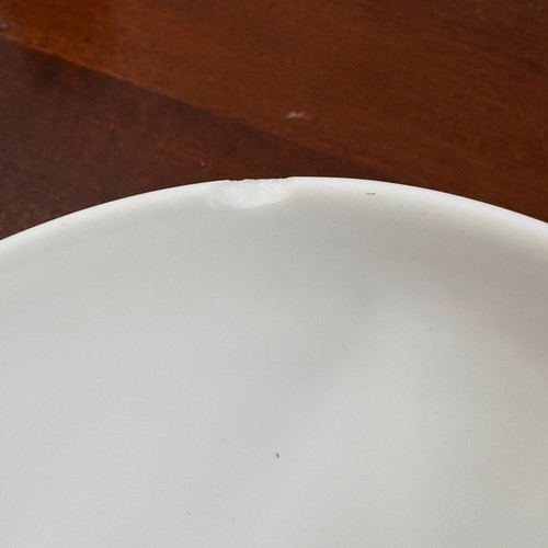 (2) Bernardaud Louvre Rice Bowl White Set of 2 w Chip Read French Porcelain - Picture 11 of 11