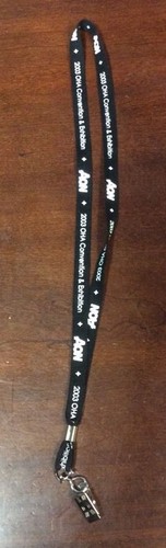 AON 2003 OHA Convention & Exhibition Lanyard With Metal Badge Clip Badge Holder - Picture 5 of 9