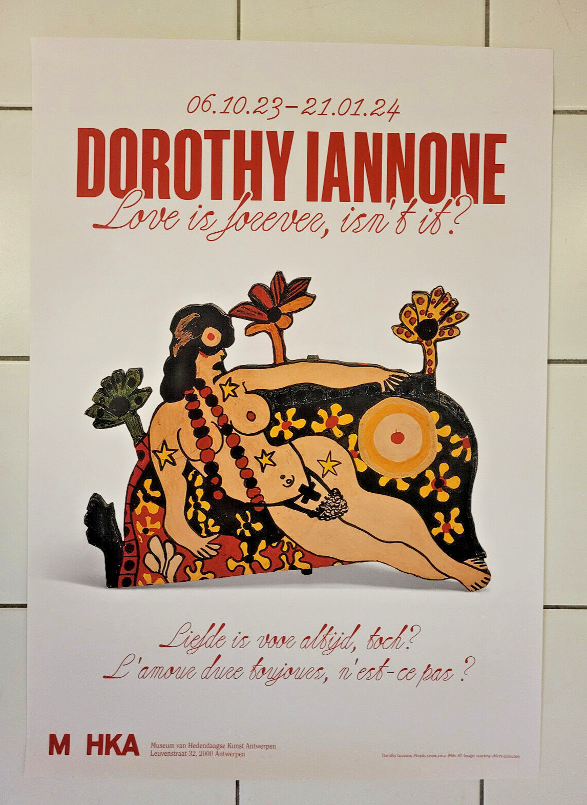 DOROTHY IANNONE - AFFICHE ORIGINALE EXPOSITION - ANVERS BELGIQUE - 2023 image 2