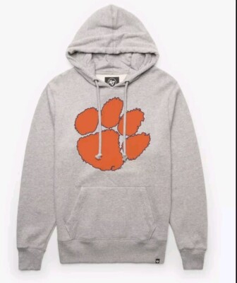 Clemson Tigers NCAA '47 Sweatshirt Pullover Hoodie Slate Gray Adult Men's XL