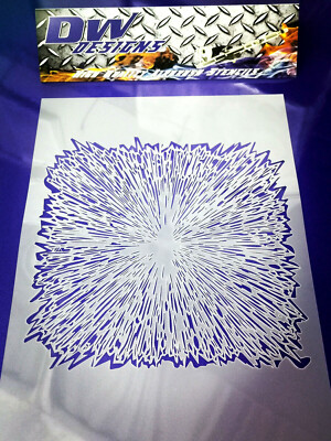 Explosionseffekt Textur Airbrush Kunst Handwerk Schablone