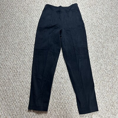 Talbots Black Dress Pants Womens Size High Waisted Ankle