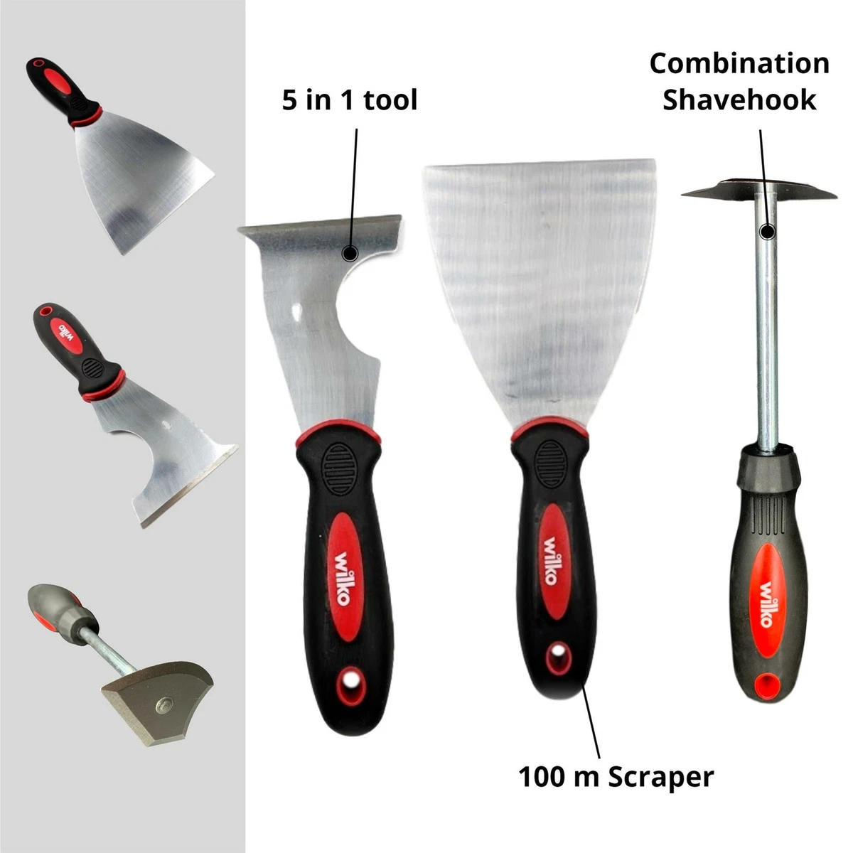Paint Scraper Combination Shave Hook 5 In 1 Multi Tool Roller